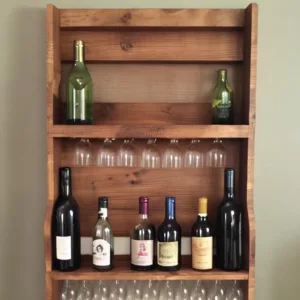 Diy wooden wine rack